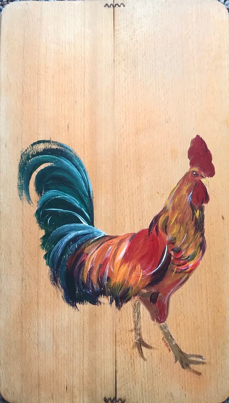 Rooster – acrylic